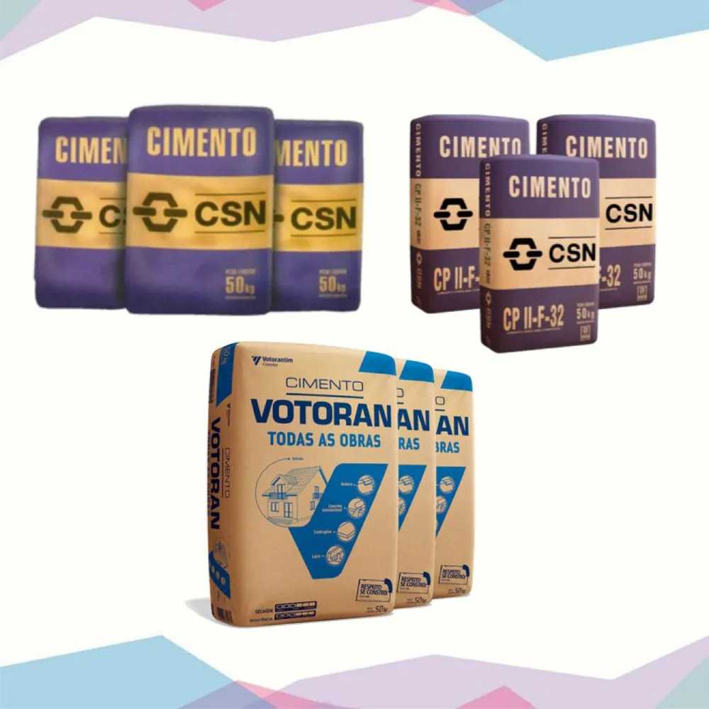 Sacos de cimento CSN e Votoran